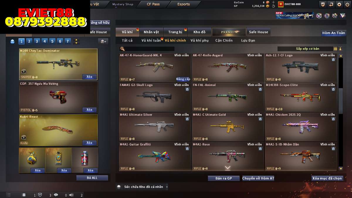 shop acc cf uy tin gia re